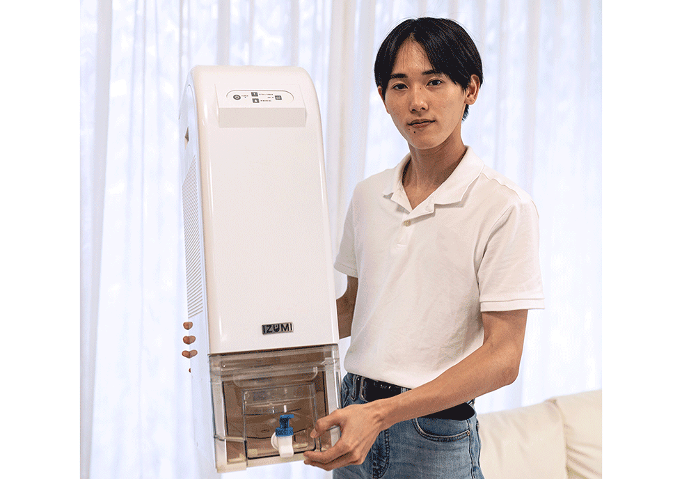 ウォーターサーバー「IZUMIせせらぎ」は軽い